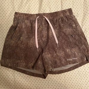 Outdoor Voices Doing Things Shorts Brown/Pink